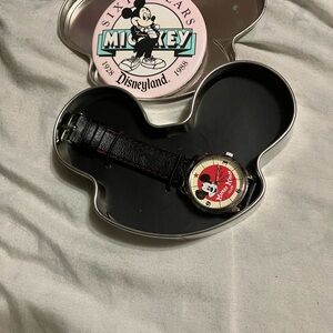 Mickey Mouse Black and Red Watch